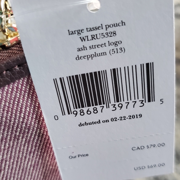 KATE SPADE Large Tassel Pouch NWT - Picture 2 of 4